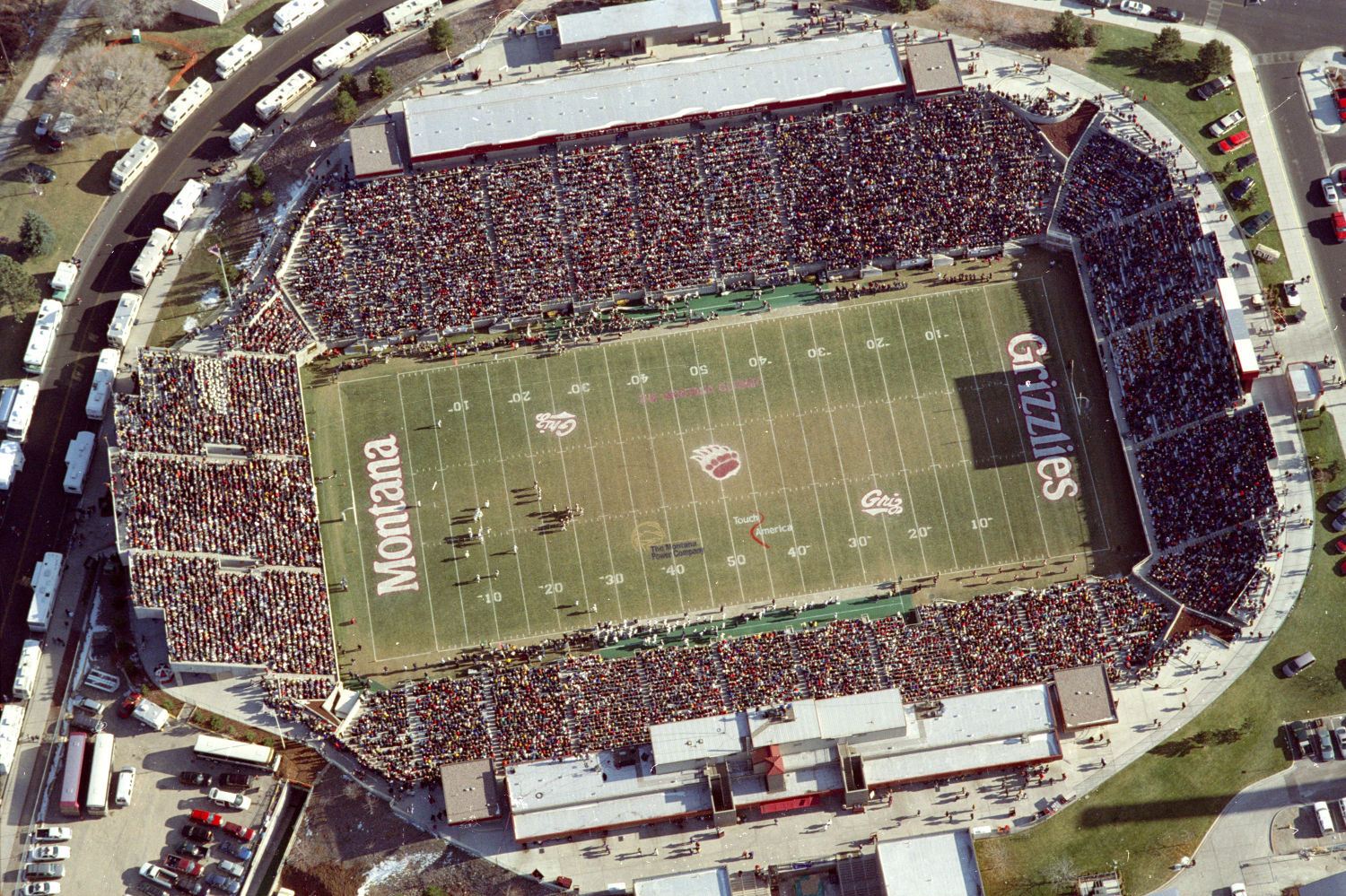 Bobcat-Grizzly football game, Missoula, November 2000